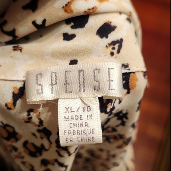 Spense Animal Print Long Sleeve Blouse - Picture 9 of 9